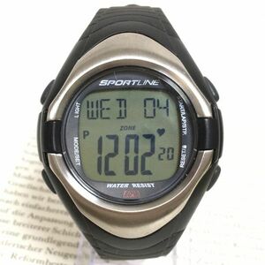 ★SPORTLINE 多機能 デジタル メンズ 腕時計★ スポーツライン アラーム クロノ 稼動品 F3446