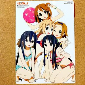 【送料無料】けいおん! K-ON! 下敷き　水着　平沢 唯 秋山 澪 田井中 律 琴吹 紬 中野 梓 放課後ティータイム HTT 京アニ