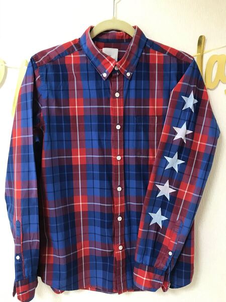 uniform experiment 5スターシャツ チェックシャツ 長袖シャツ