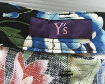 ワイズ ヨウジヤマモト：総柄 花柄 パンツ 未使用 展示品 3 （ 八分丈パンツ Y's Yohji Yamamoto Femme Flower Print Pants Brand New 3_画像5