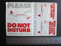 ヴァージンアトランティック■DO NOT DISTURB■B747■ジャンボ■ステッカー_画像4