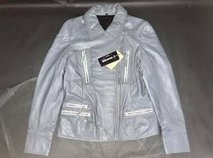  Degner * lady's leather jacket L gray .54450 jpy * new goods FR16SJ-4
