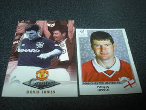 【Denis Irwin/デニス・アーウィン(Manchester United)】カード ＋ステッカー