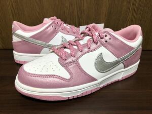 11年製 NIKE DUNK LOW GS ナイキ ダンク ローカット SWOOSH【309601-120】ピンク メタリック シルバー PINK SILVER 23.5cm