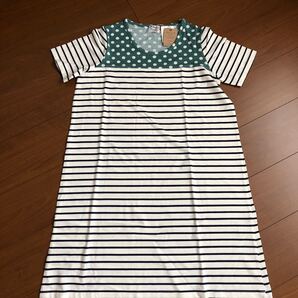 Heart market ハートマーケット ワンピース 水玉ボーダー柄 チュニック 半袖 新品未使用商品 フリーサイズ