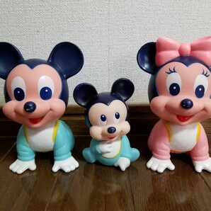 ソフビ ディズニー ミキミニ ミッキー ミニー ミキミニ フィギュア ベビー ヴィンテージ ソフビ ミッキー&ミニー