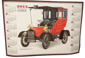 クラシックカー 1904　Cadillac　V.C.C　２０１３年カレンダー 長期保管品 中古