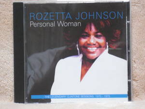 EU盤CD Rozetta Johnson ： Personal Woman - The Legendary Clintone Sessions: 1970-1975 （Soulscape Records SSCD 7004）