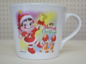 レア◆不二家 ペコちゃん 非売品◆クリスマス◆陶器製 マグカップ