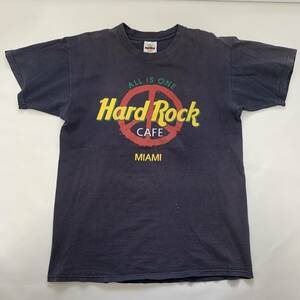 90s USA製 ハードロックカフェ MIAMI Tシャツ 80s ビンテージ 古着 hard rock cafe / バンド バンT ラルフローレン マイアミ stussy