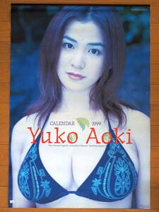 1999 year Aoki Yuuko calendar unused storage goods 