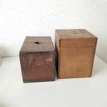 古い　小型銭箱　薬箱　　本象牙香炉　空箱　保存箱_画像1