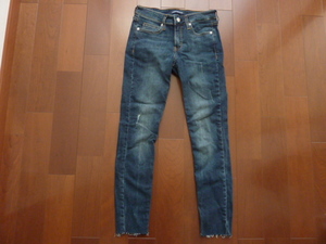 ★美品　CALVIN KLEIN JEANS 25×28　Mid Rise skinny ストレッチ　デニム★