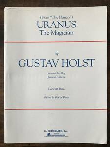 送料無料/吹奏楽楽譜/G.ホルスト：組曲「惑星」より 天王星 ～魔術師/ジェイムズ・カーナウ編/試聴可/スコア・パート譜セット