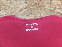 〈送料280円〉WALK WITH YOU 2011 SUMMER レディース KUWATA 桑田佳祐 × DOCOMO コラボ 半袖Tシャツ F 赤_画像3