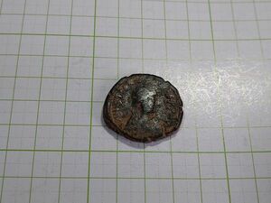 ビザンチン帝国　東ローマ帝国　フォリス銅貨　コイン　１７，２ｇ　初期タイプ　皇帝像　