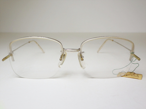 A53☆未使用訳あり 定価2.1万 フランス製 メガネフレーム 眼鏡 めがね 当時物 デッドストック レトロ ビンテージ 90's 80's☆