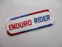 ENDURD RIDER エンデューロライダー モトクロス ロゴ ワッペン/ 刺繍 ステッカー バイク レーシング オートバイ ビンテージ ② 13_画像1