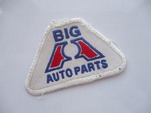 【中古品】BIG AUTO PARTS オイル ガソリン メーカー プリント ロゴ ワッペン/ F1 レーシング 自動車 カー用品 整備 作業着 カスタム 26