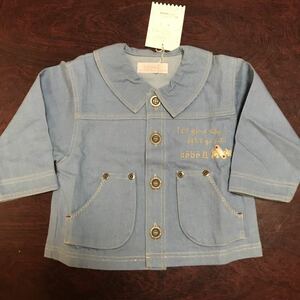 BeBeⅡ[ Bebe ] Denim jacket thin denim jacket G Jean baby clothes (80) regular price 6900 jpy 