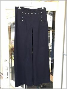 *US NAVY 40s Vintage wool sailor pants W86cm rank * inspection the US armed forces military navy NAVAL CLOTHING FACTORY