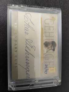 2005 SP legendary cuts Charlie Gehringer cut autograph 27/97