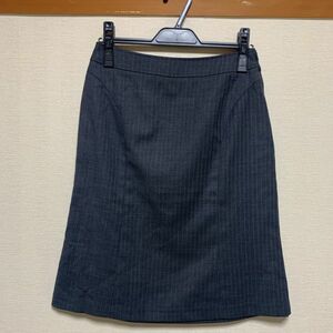 ストライプスカート　スーツ　58㎝　チャコールグレー 【MA-362】