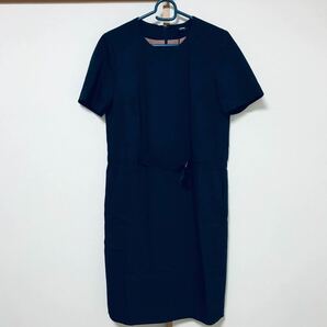 【新品】JIL SANDER NAVY ウエストベルト半袖ワンピース ブラック