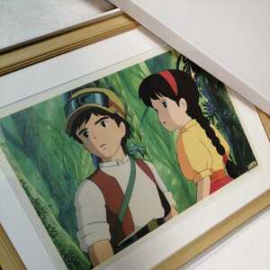 Art hand Auction Hace más de 30 años [En ese momento] Studio Ghibli Castle in the Sky [Objeto enmarcado] Póster, pintura para colgar en la pared, reproducción original, inspección) cel, tarjeta postal, Hayao Miyazaki d, historietas, productos de anime, otros