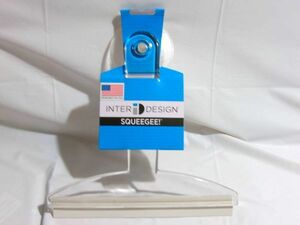 b04886InterDesign 風呂 バスルーム 水切りワイパー 掃除 スクイージー 吸盤付き Suction Classic 22200EJ-2【アウトレット】