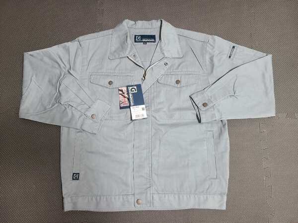 送料無料 未使用 GRANCISCO 長袖ブルゾンGC-2400 サイズL カラースモークブルー系 作業服 大工 鳶 現場 ワークウェア