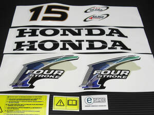 [New item] Honda / BF15D 4ストローク カウルデカールleftrightset Authorised inspection)改造 重量 15馬力 custom レアモノ