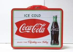 絶版品 Coca-Cola コカ・コーラ ランチボックス 『フィッシュテイル＆ボトル』 ティン ブリキ製 エンボス加工※未使用品/タグ付き/2014年品