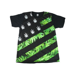 アメリカ 国旗 星条旗 マリファナ 大麻 スケボー ストリート系 スケーター デザインTシャツ おもしろTシャツ メンズTシャツ 半袖 ★E534L