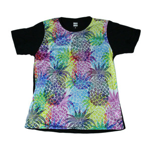 パステル パイナップル フルーツ 果物 イラスト 南国 ストリート系 デザインTシャツ おもしろTシャツ メンズTシャツ 半袖 ★E673M