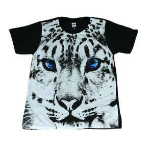 ホワイトタイガー 動物 トラ アニマル ブルーアイ ストリート系 デザインTシャツ おもしろTシャツ メンズTシャツ 半袖 ★E688L
