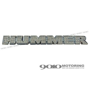 ★HUMMER★★ ロゴ クリスタルエンブレム H2/H3 HM700-04C