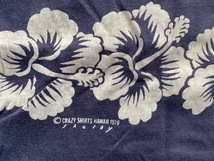 70s USA製 ビンテージ Ｔシャツ HAWAII ハワイ ハイビスカス 　M_画像5