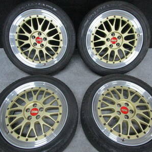 超希少 BBS LM 17インチ アルファロメオ 147 156 916 GTA GTV スパイダー 良品 外車 輸入車 ゴールド PCD 98の画像1