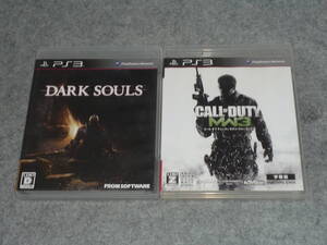 即決価格 PS3ソフト ダークソウル / コール オブ デューティ モダン・ウォフェア3 2本セット 動作未確認