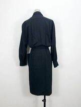 Vintage YVES SAINT LAURENT イヴサンローラン　　レディース　ブラック　長袖　ワンピース　ドレス　M表記_画像2