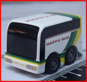 MIDORI【八風バスHAPPU BUS(三重県)】ダイキャスト製プルバック ミニカー■ミドリ【中古・本体のみ】送料込