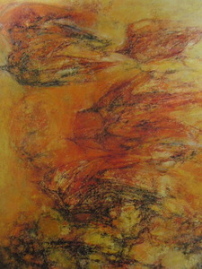 Art hand Auction شيراكاوا آسا, [شو], من مجموعة نادرة من فن التأطير, إطار جديد متضمن, في حالة جيدة, وشملت البريدية, تلوين, طلاء زيتي, اللوحة التجريدية