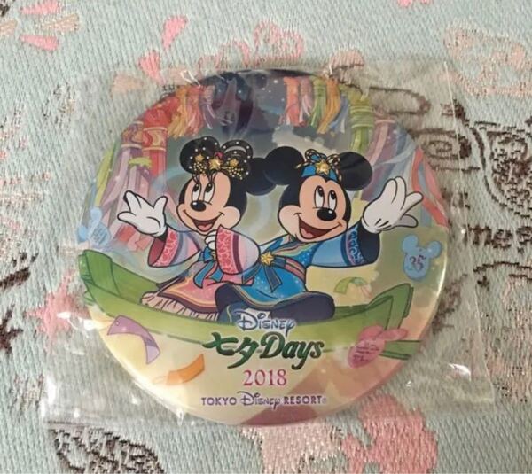 ディズニー 七夕Days 2018 缶バッジ ミッキー ミニー ☆新品☆