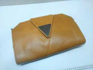 anne de solages original leather second bag * tea color 