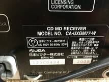 a647 リモコン付 Victor/ビクター マイクロコンポ CD/MD/USB/メモリー録音 UX-GM77 コンポ CD難有_画像9