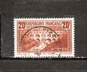20E168 France 1931 year . structure thing Karl. Rome water service .20F eyes strike k13 used 