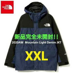 新品完全未開封 THENORTHFACE ノースフェイス 正規品 NP12032 GORE-TEX マウンテンライトデニムジャケット ナイロンインディゴデニム XXL