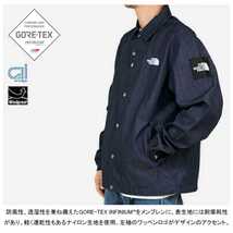 新品完全未開封! 20AW THE NORTH FACE ノースフェイス 正規品 NP12042 GORE-TEX GTXデニムコーチジャケット ナイロンインディゴデニム XL_画像4