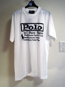 新品未使用　PoIo by Poro Ｍａｔｅ・ホワイトＴシャツ・Ｍ◆0322